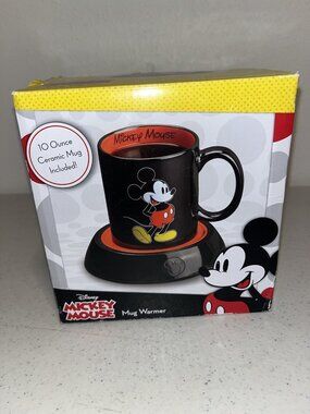 Disney Mickey Mouse Electric Warmer Coffee Cup Mug and 10oz Mug New
